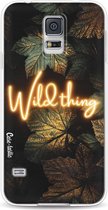 Casetastic Samsung Galaxy S5 / Galaxy S5 Plus / Galaxy S5 Neo Hoesje - Softcover Hoesje met Design - Wild Thing Print