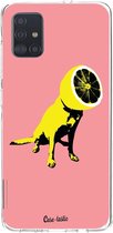 Casetastic Samsung Galaxy A51 (2020) Hoesje - Softcover Hoesje met Design - Lemon Dog Print