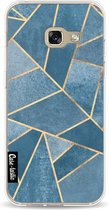 Casetastic Samsung Galaxy A3 (2017) Hoesje - Softcover Hoesje met Design - Dusk Blue Stone Print