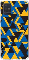 Casetastic Samsung Galaxy A51 (2020) Hoesje - Softcover Hoesje met Design - Mixed Triangles Print