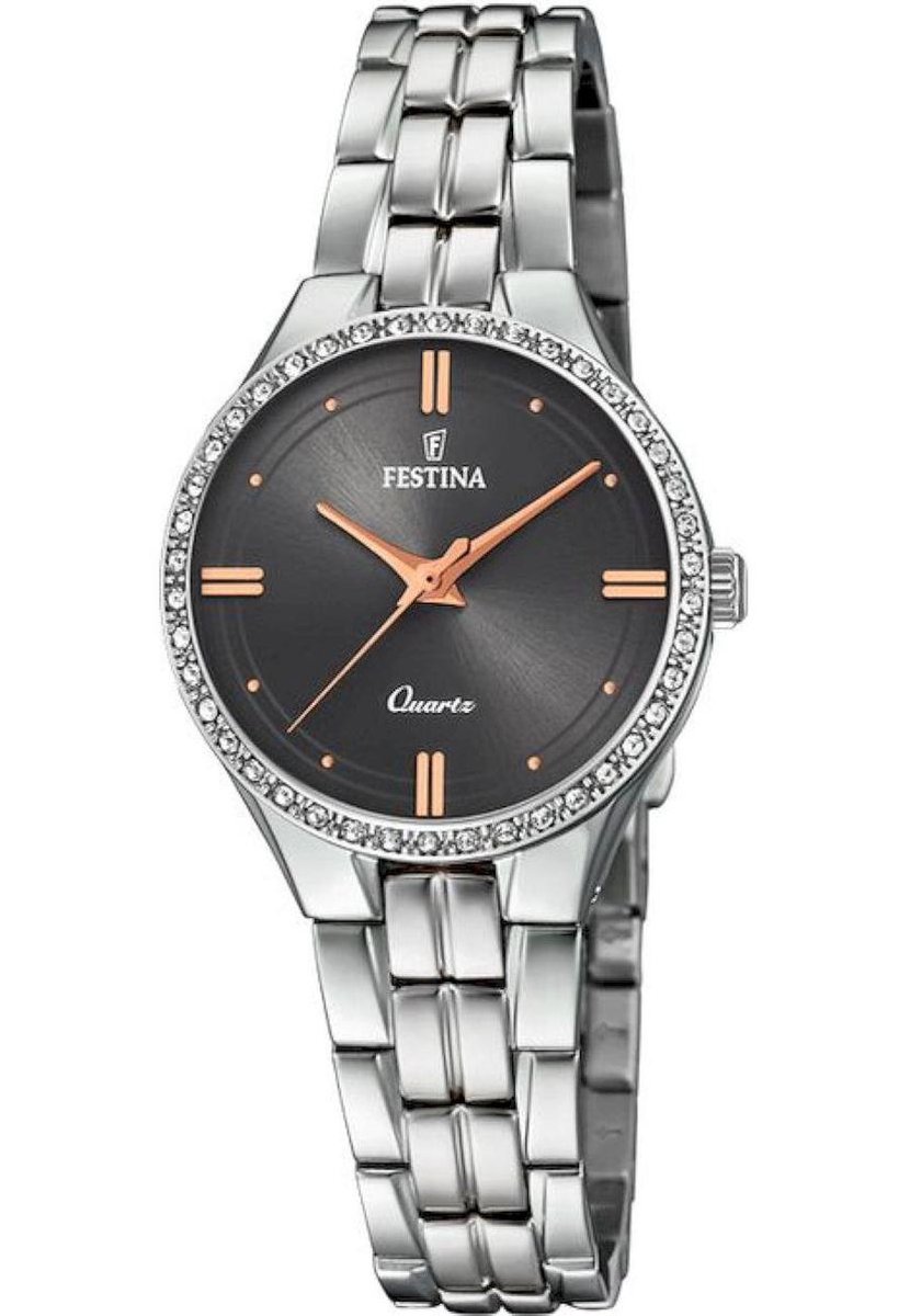 Festina F20218-2 - Polshorloge - Staal - Zilverkleurig - 28,5mm