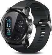 DrPhone OMNIA Pro - Smartwatch Voor Mannen - CNC Aluminium - Activity Tracker - Waterdicht IOS / Android Quartz Time - Horloge - Zwart