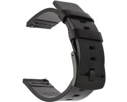 Horlogeband van Leer voor Shinola | 20 mm | Horloge Band - Horlogebandjes | Zwart