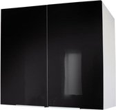 POP Hoge keukenkast L 80 cm - Hoogglans zwart