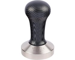 Motta Koffie Tamper Carbon met RVS voet - 58mm