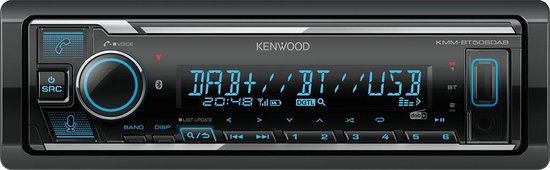 Kenwood KMM-BT506 mechless autoradio, DAB+, Bluetooth, Spotify & Amazon Alexa voorbereid