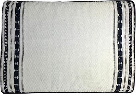 Marine Business Santorini witte Anker anti-slip Badmat 60 x 45 cm