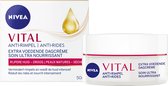 NIVEA VITAL Anti-Rimpel Extra Voedende Dagcrème - Rijpe en droge huid - SPF 15 - Met arganolie en calcium - 50 ml