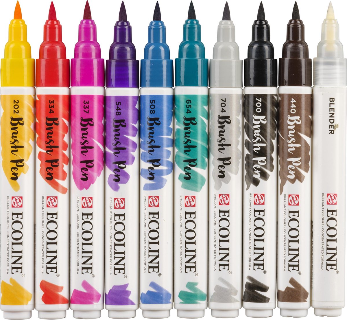 Ecoline Brush Pen set Handlettering | 10 kleuren — afbeelding 4