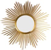 Spiegel zon in goud kleur diameter 32 cm