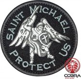Saint Michael Protect US Geborduurde motiverende patch embleem met klittenband