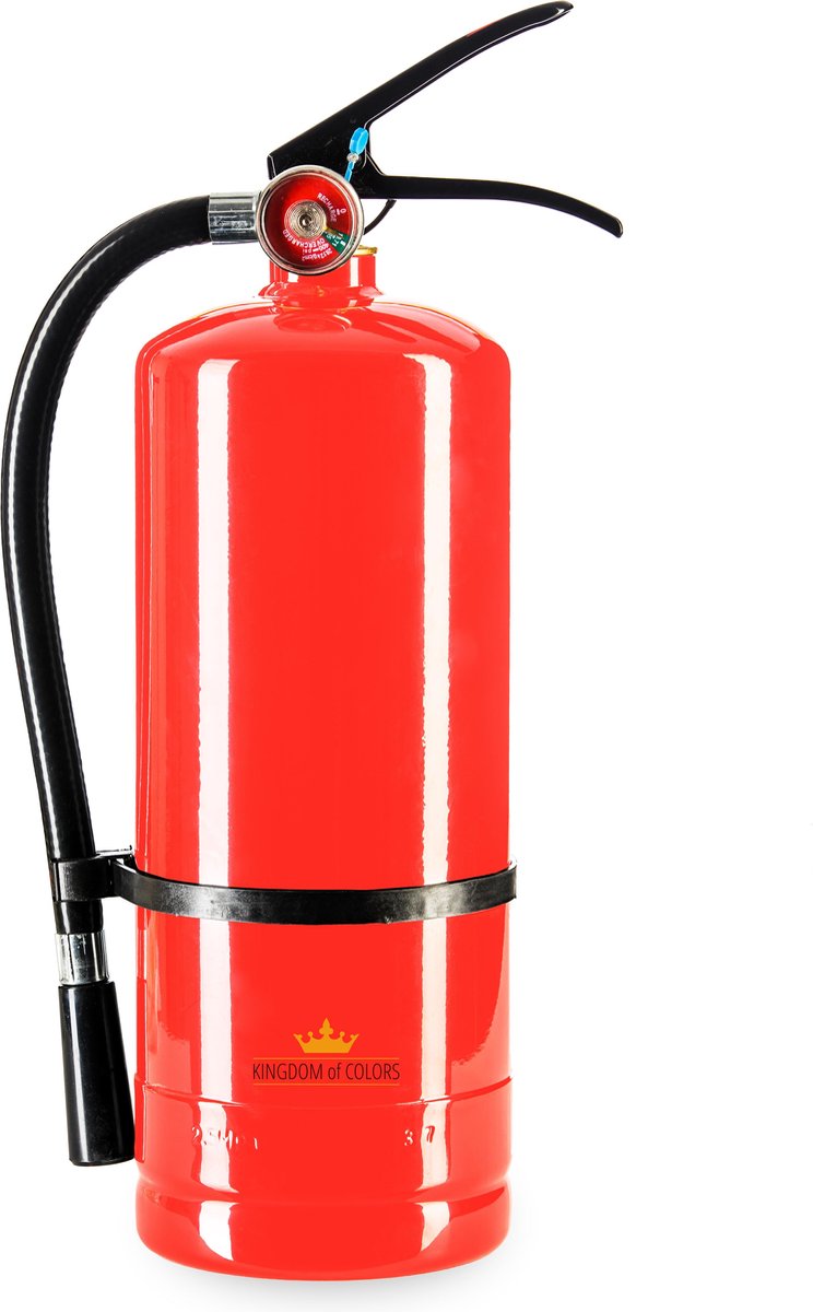 Kleurenpoeder Brandblusser Kanon Rood
