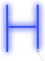Neon LED Letter Blauw Blue H
