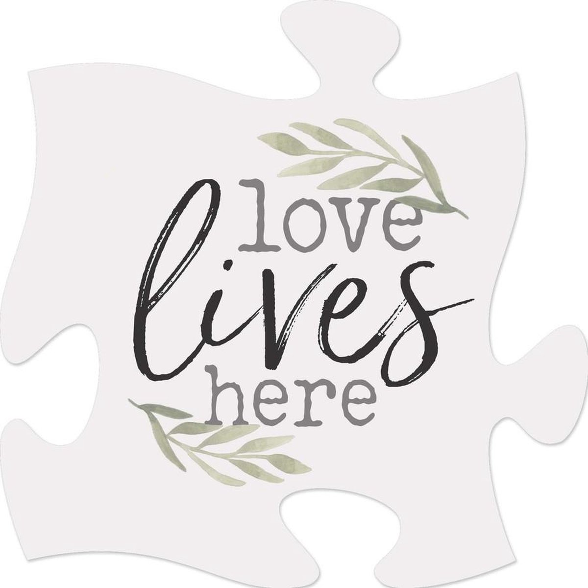 Puzzelstuk 15cm Love lives here
