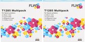 FLWR - Inktcartridge / Epson T1281/2/3/4 10-Pack / Zwart en Kleur