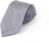 Zijden stropdassen - stropdas heren - ThannaPhum Zijden stropdas grijs met anker
