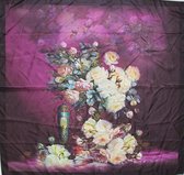 ThannaPhum kunst design sjaal 85 x 85 - flower art