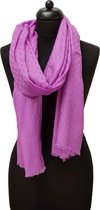 cashmere sjaal dames - cashmere sjaal  - kasjmier sjaal - luxe sjaal -  ThannaPhum Luxe Cashmere sjaal paars 75 x 200 cm