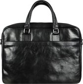 Leer Briefcase Laptoptas - De Kleine Prins - Aktetas bruin 15 inch