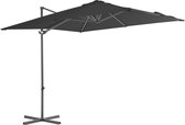 Zweefparasol met stalen paal 250x250 cm antraciet