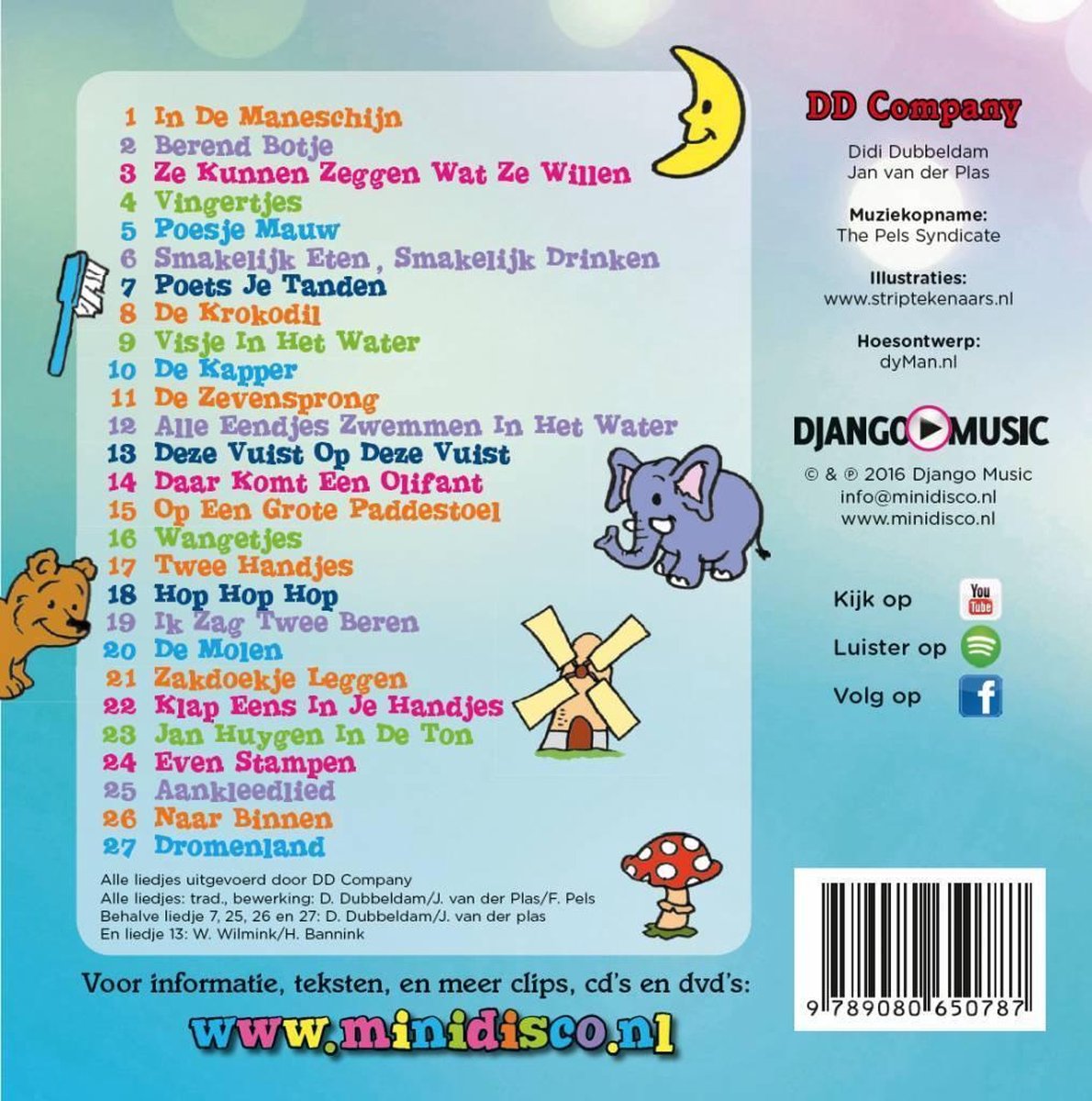 In De Maneschijn, Dd Company CD (album) Muziek