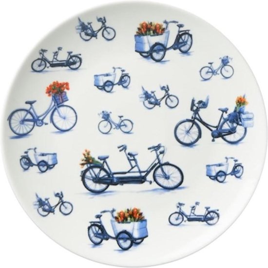 Hedendaags bol.com | Wandborden set van 2 - fiets - tulpen - sierbord TO-85