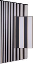 Rubans de rideau anti-mouches Degor - Noir / Blanc / Beige - 90x220 cm