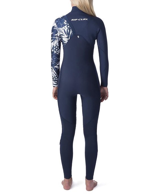 Bol Com Rip Curl Dames Wetsuit G Bomb 4 3 Zip Free Navy 6