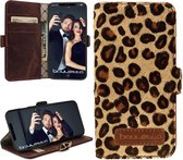 Bouletta Lederen Apple iPhone Xr - BookCase hoesje - Furry Leopard