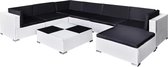Tuin Loungeset Bruin (Incl LW Fleece deken) - Lounge bank tuin - Tuinbank - Loungebank - Tuinset - Tafelset tuin - Bistroset
