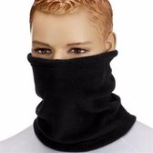 Polar Fleece Bandana - Nekwarmer Sjaal - Halswarmer - Dames/Heren - Multifunctioneel - Fleece - Zwart