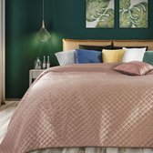 Beddensprei_sprei_kleur_Roze_230X260cm_100% POLYESTER_Dubbelzijdig