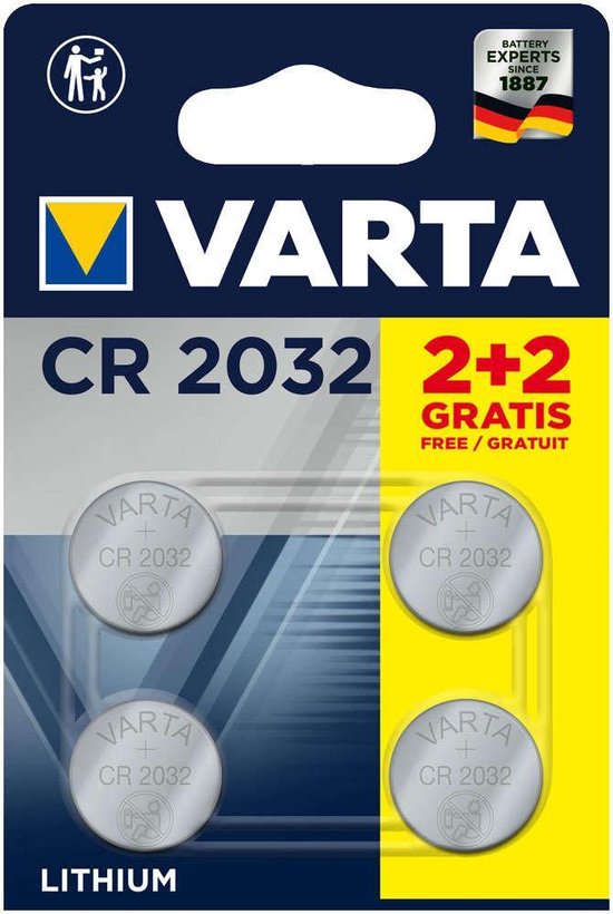 oog onder Hover Varta lithium batterij CR2032 BR4 | bol.com