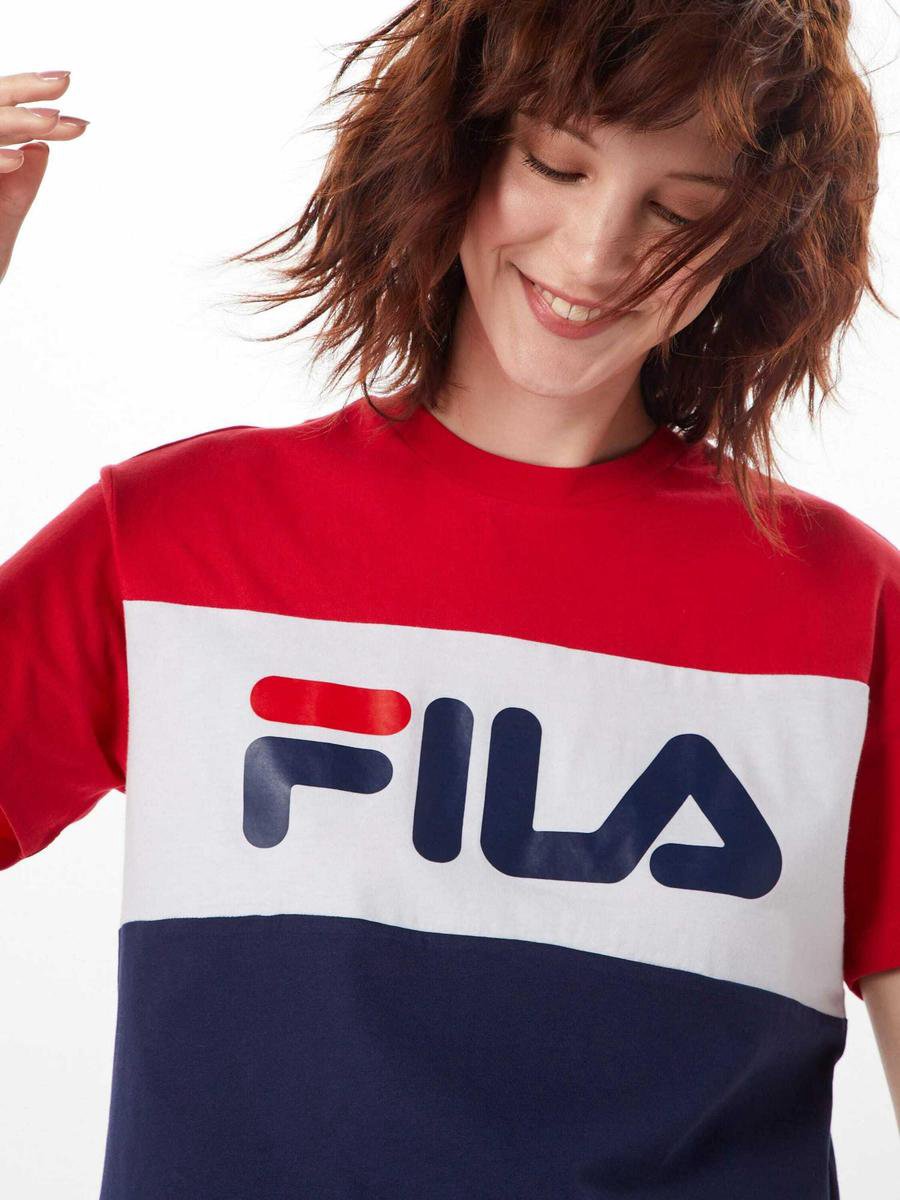 Fila FW Shirt - Maat M - Vrouwen - rood/wit/blauw | bol.com