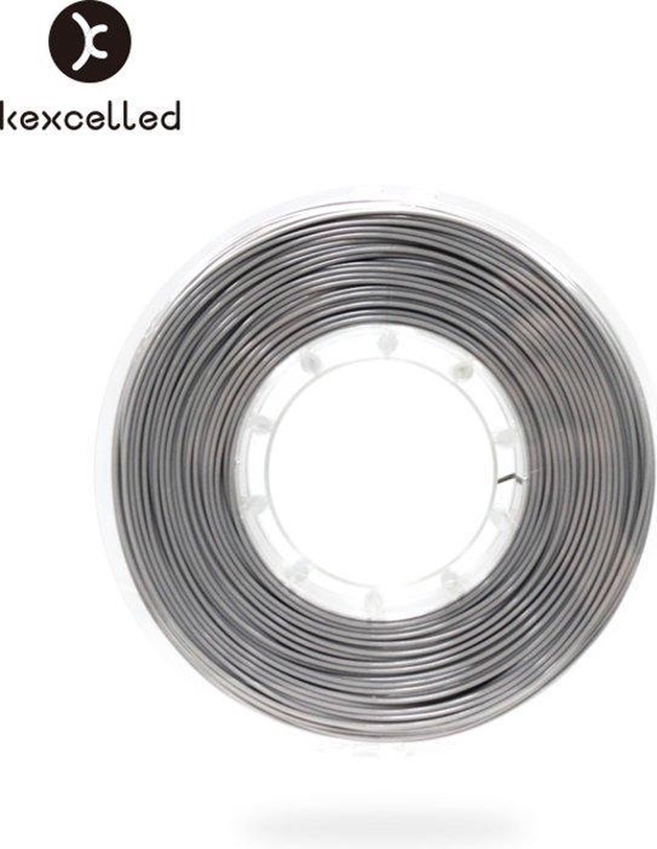 kexcelled-PLAsilk9 LET OP! 2.85mm-zilver/silver-500g(0.5kg)-3d printing filament