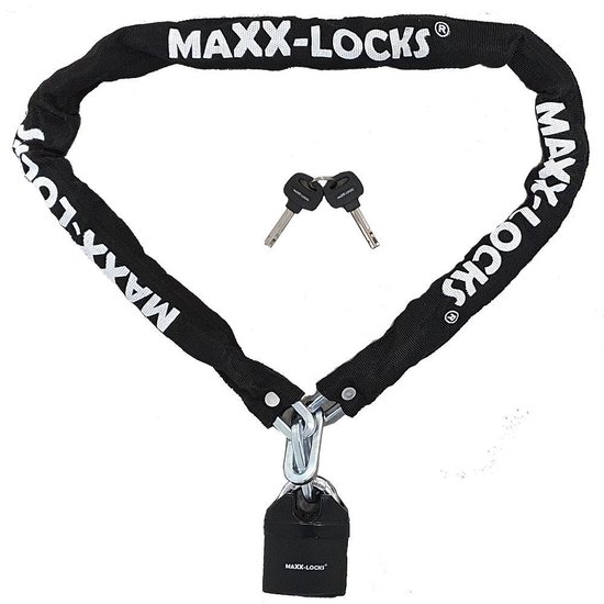 Maxx-Locks Granity Kettingslot - Slot met Gehard Stalen Schakes - Geschikt als Fietsslot, Scooterslot & Brommerslot - Extra Veiligheid voor je Fiets - 120 cm van Maxx — afbeelding 2