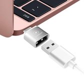 LUXWALLET O3 - OTG Adapter - Verander USB naar USB-C / Type-C voor o.a. Macbook - Zilver