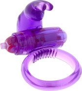 Seven Creations Rabbit Silicone Vibrating - Paars - Penisring