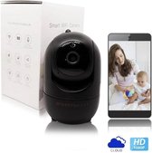 Directsmart - Babyfoon - Beveiligde babyfoon - Beveiligingscamera - babyfoon met app - 1080P HD - Beweging en geluid sensor - Automatisch tracken - Draadloze Beveiligingscamera - IP Camera - 