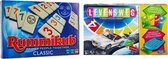 Spelvoordeelset Rummikub Original - Gezelschapsspel & Levensweg Elektronisch Bankieren - Bordspel