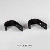 Charlie Madison - Hasp - Wandhaak 2x - Wandkleden