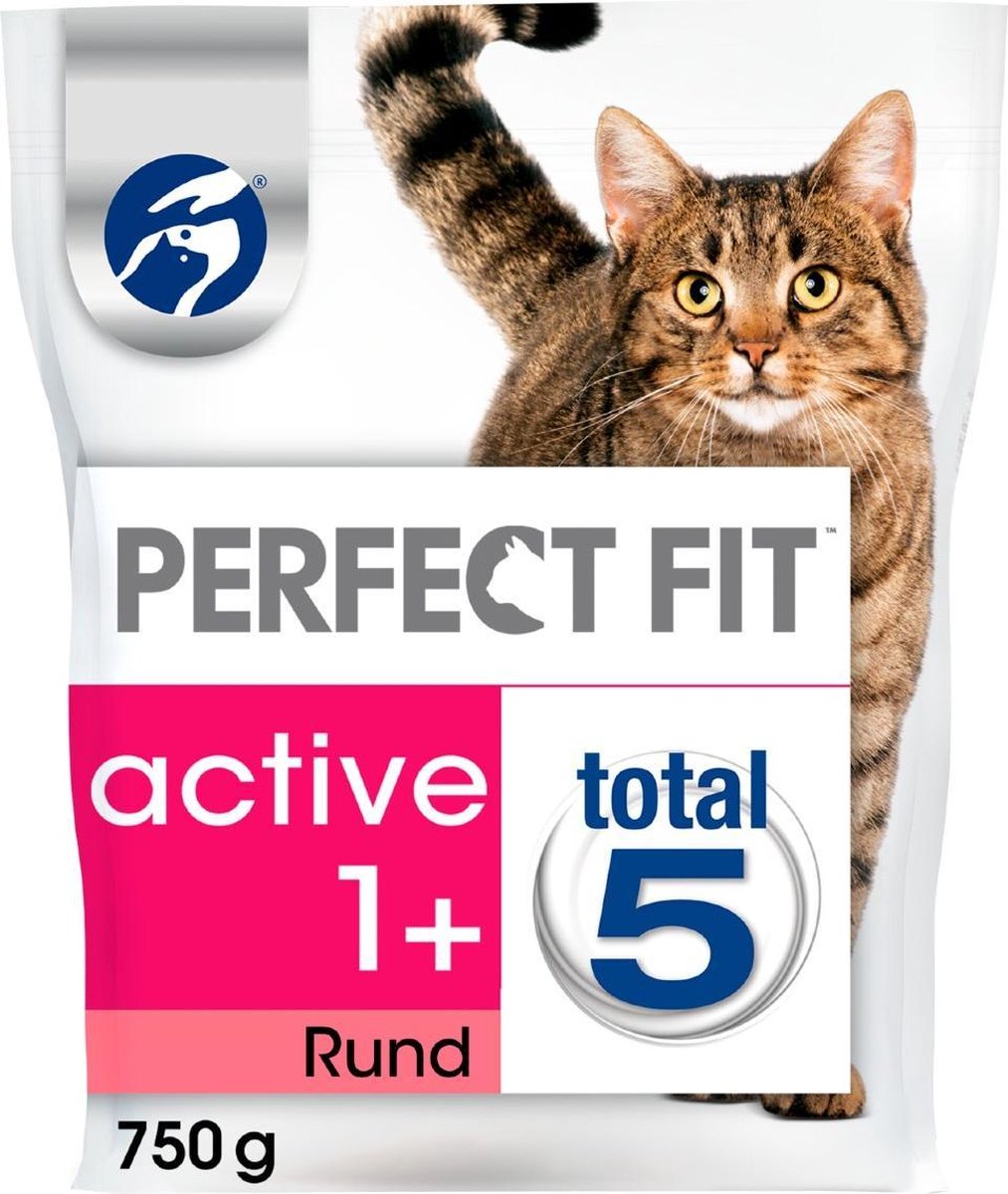 Perfect Fit Active Adult 1+ Brokjes - Rund - Kattenvoer - 3 x 750g