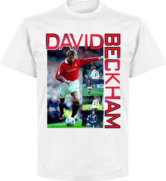 Beckham Old Skool T-Shirt - Wit - 4XL