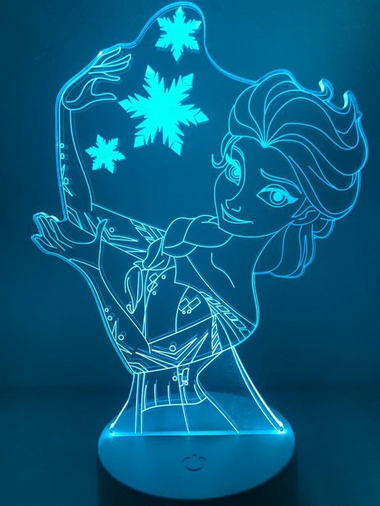 insect stroom erectie Nachtlamp voor meisje Prinses Elsa. Frozen cadeu lamp voor meisje. Frozen  nachtlamp.... | bol.com