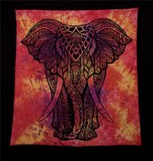 Grandfoulard - Olifant Rood-geel - 74 - Wandkleed - Bedsprei - Strandlaken - Gratis Verzending!!