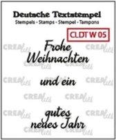 Crealies Text & So stempel Duits Weihnachten 05