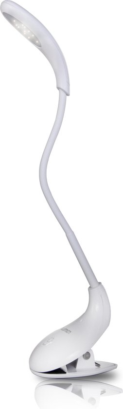Sobriquette voorkomen lotus Bureaulamp - LED LX-900 lumen - wit - flexibel - met knijper montage  bevestiging | bol.com