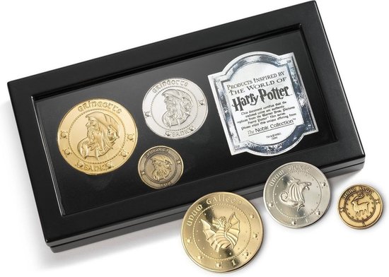Noble Collection Harry Potter Gringotts Bank Coins Replica - Gringott Munten