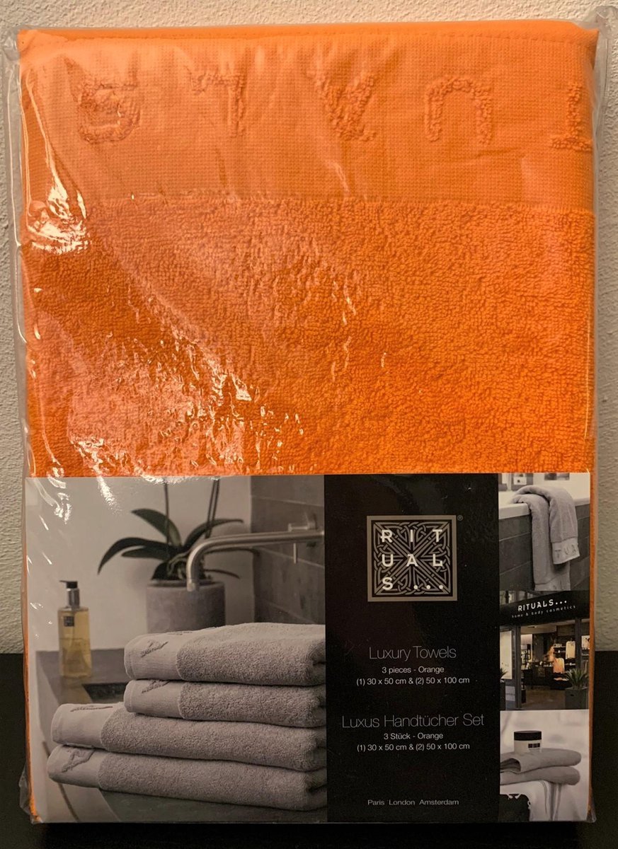 Rituals Handdoeken set Oranje in verpakking) bol.com