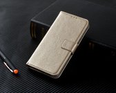 P.C.K. Hoesje/Boekhoesje luxe goud geschikt voor Apple Iphone 5/5S/5SE MET Glasfolie